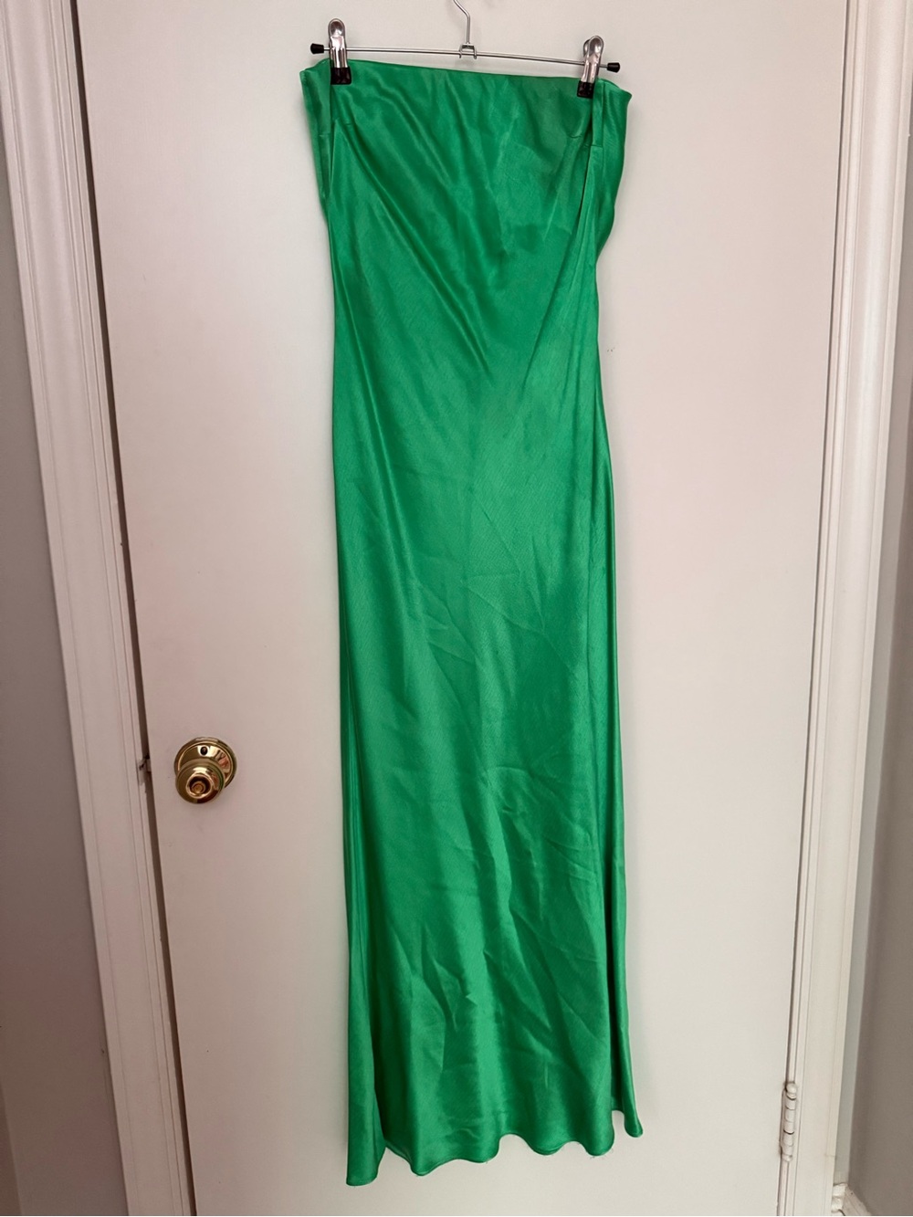 bec + bridge Emerald Strapless Satin Slip Dress - Picture 3 of 6